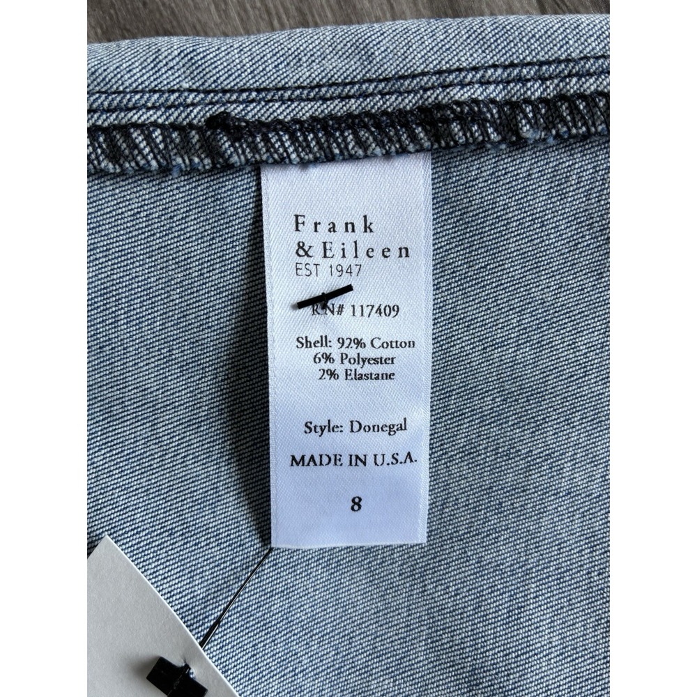 Frank & Eileen Donegal Unforgettable Denim Midi Pencil Skirt Blue Size 8 - Picture 8 of 15